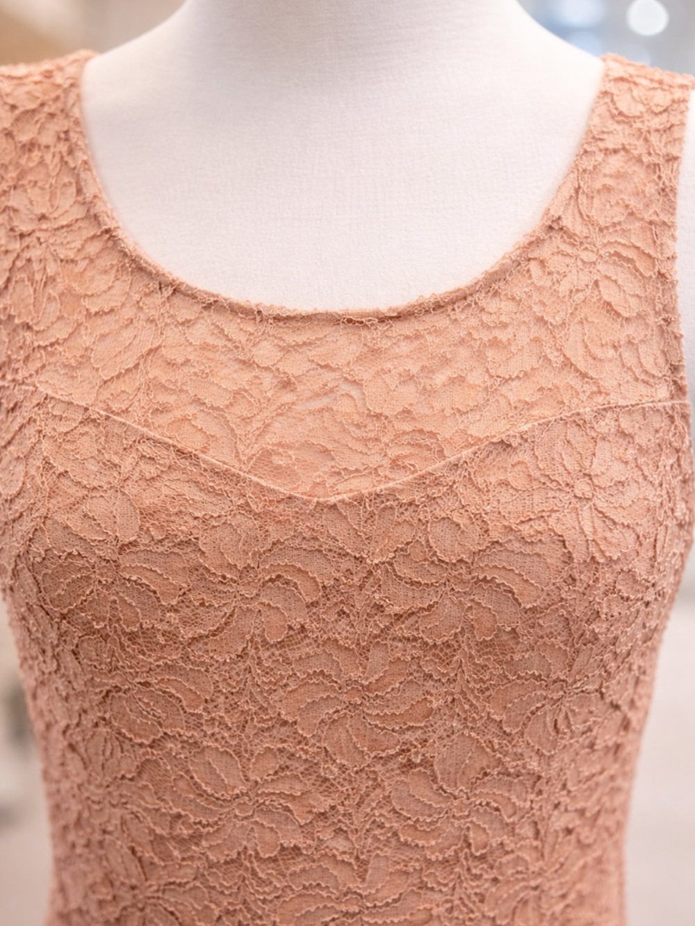 Candalite Lace Maxi Dress | Size L | Elegant Blush Formal - Picture 12 of 14